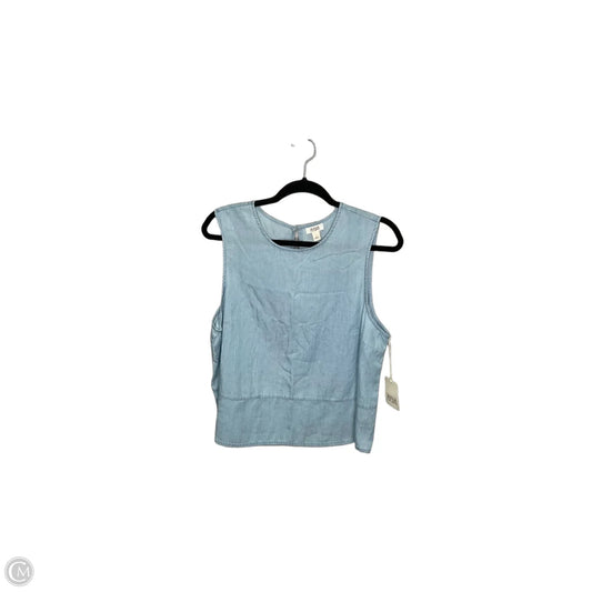 Top Sleeveless By Ana In Blue Denim, Size: L