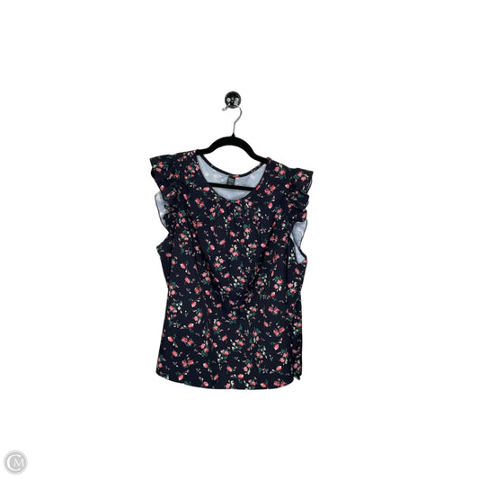 Top Sleeveless By Emery Rose In Floral Print, Size: 2x