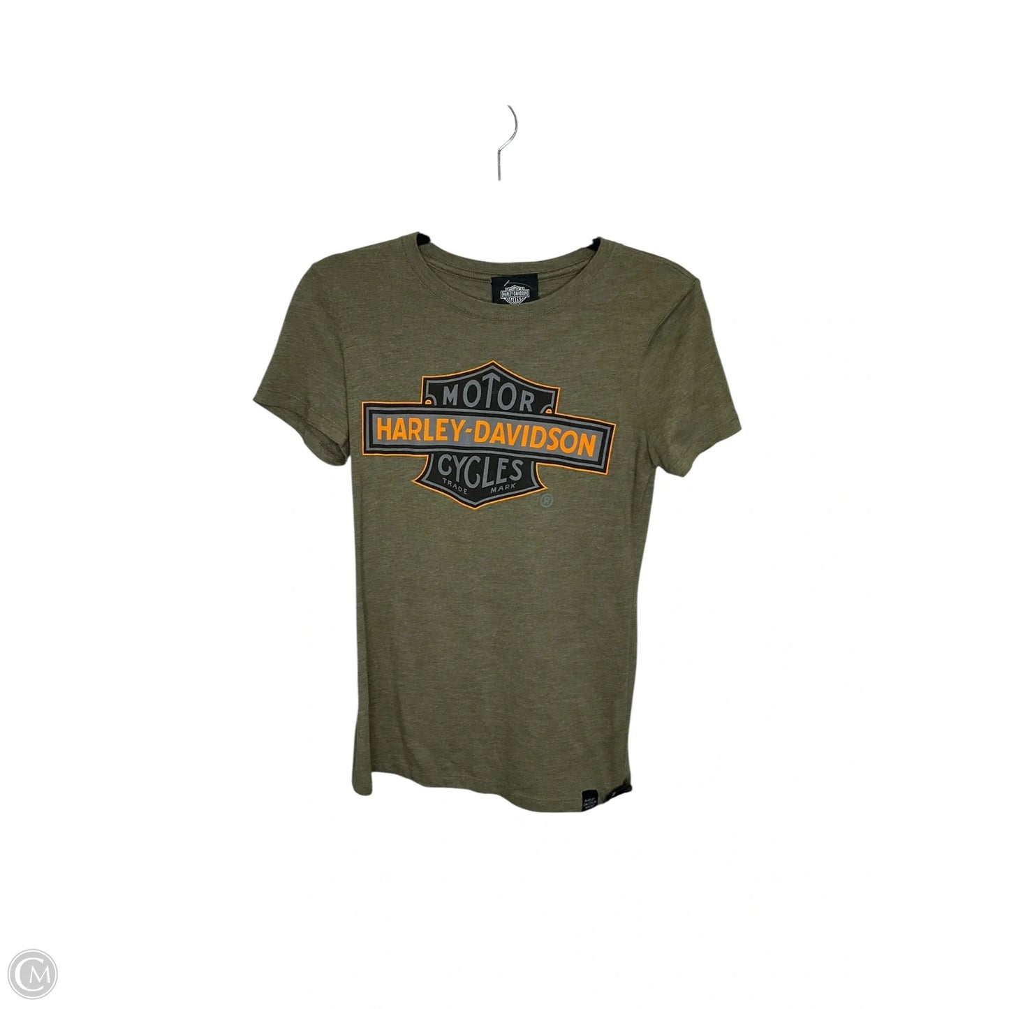 Top Short Sleeve By Harley Davidson In Green, Size: L