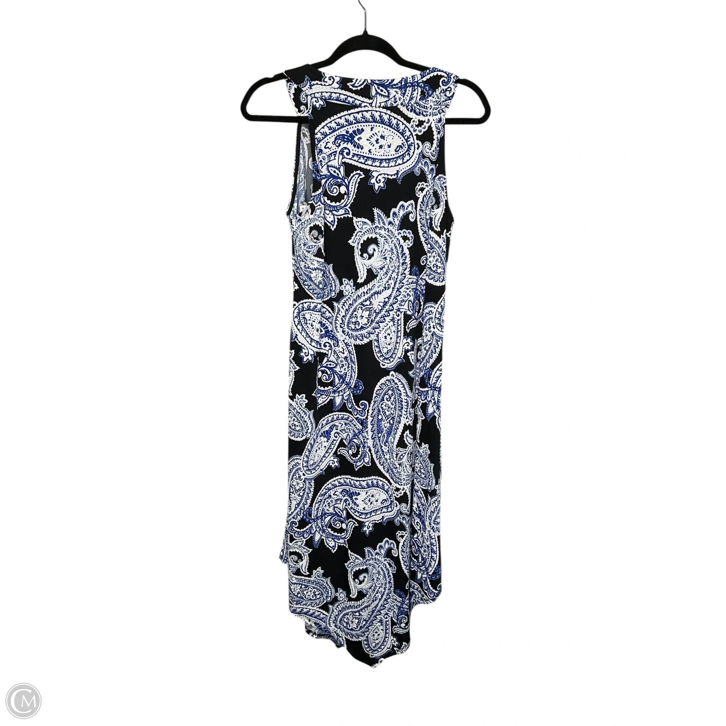 Dress Casual Maxi By Dana Buchman In Black & Blue, Size: M
