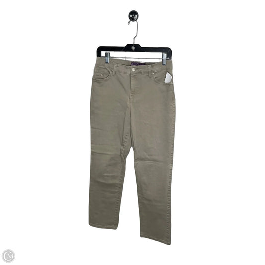 Jeans Straight By Gloria Vanderbilt In Tan Denim, Size: 8
