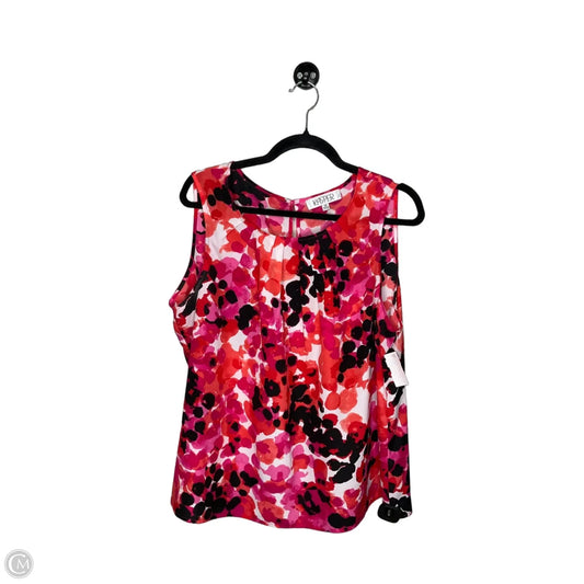 Top Sleeveless By Kasper In Multi-colored, Size: 1x
