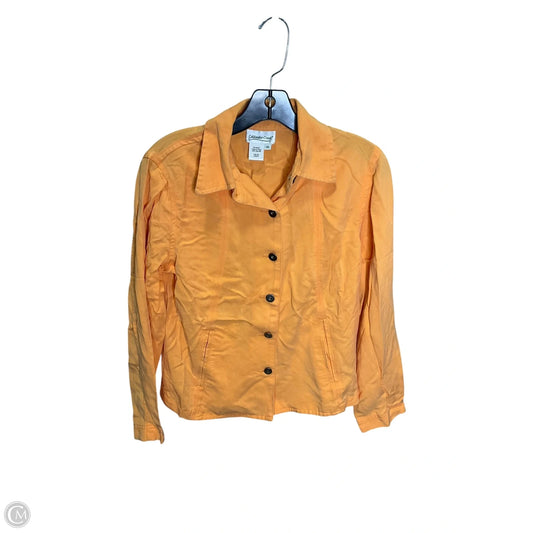 Jacket Denim By Coldwater Creek In Orange, Size: Xs