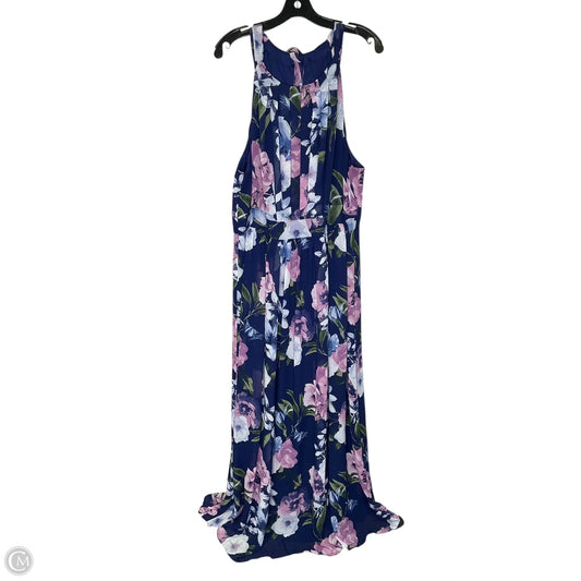 Dress Casual Maxi By Jessica Howard In Floral Print, Size: 3x