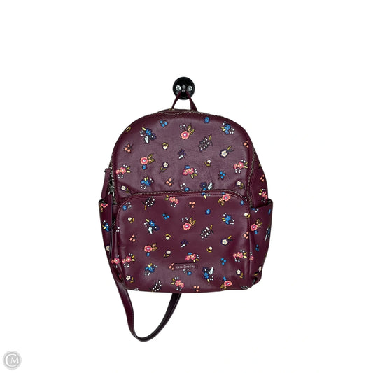 Backpack Leather By Vera Bradley, Size: Medium