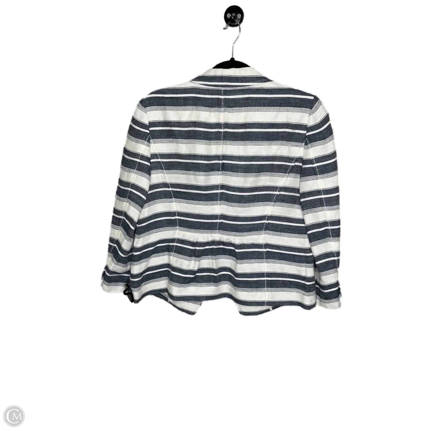 Blazer By Loft In Blue & Cream, Size: Mp