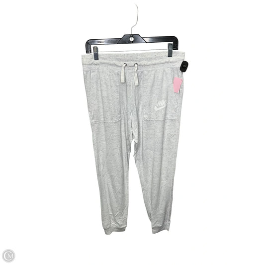 Athletic Pants By Nike Apparel In Grey, Size: M