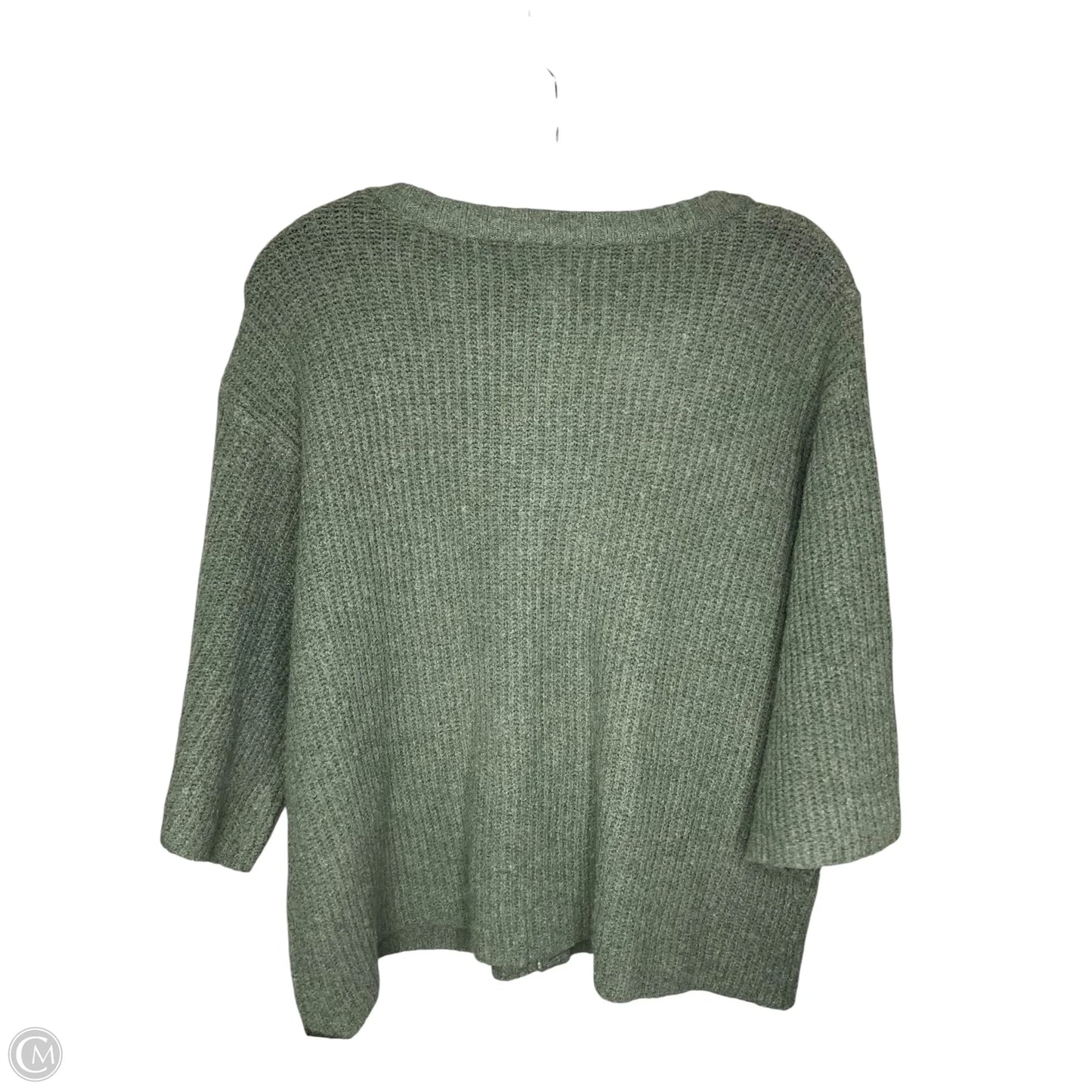 Top 3/4 Sleeve By Aerie In Green, Size: L
