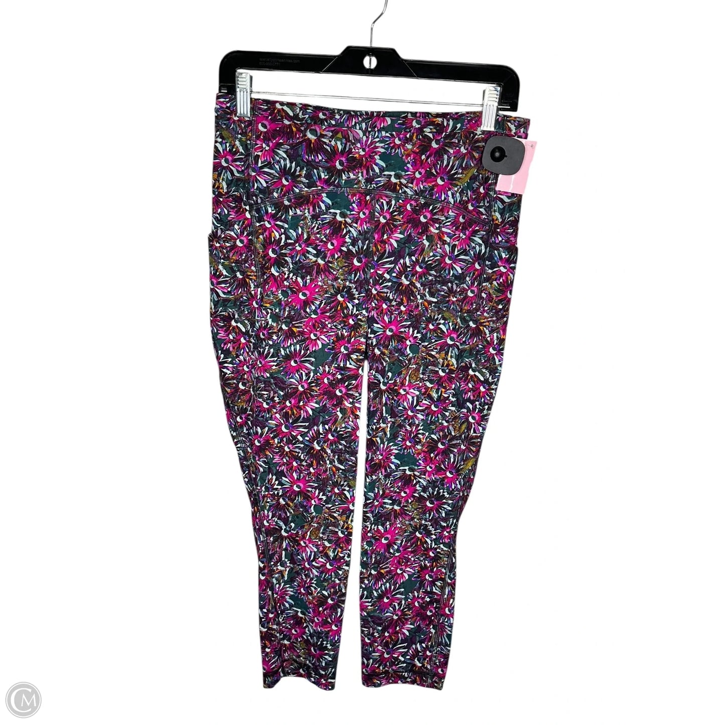 Athletic Leggings Capris By Lululemon In Floral Print, Size: 10
