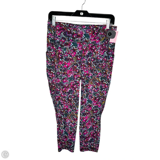 Athletic Leggings Capris By Lululemon In Floral Print, Size: 10