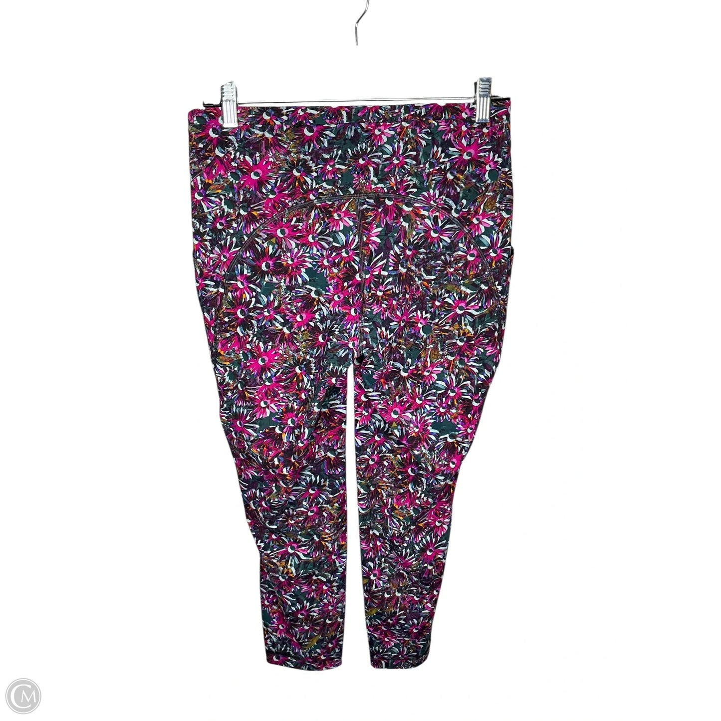 Athletic Leggings Capris By Lululemon In Floral Print, Size: 10