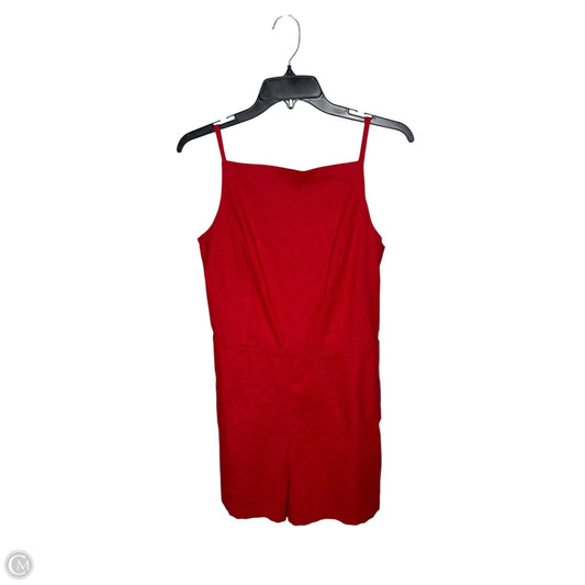 Romper By Abercrombie And Fitch In Red, Size: M