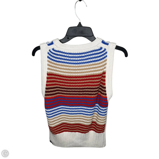 Vest Sweater By Loft In Multi-colored, Size: M