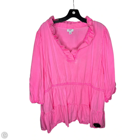 Dress Casual Short By Crown And Ivy In Pink, Size: 3x
