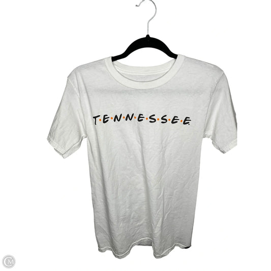 Top Short Sleeve By Champion In White, Size: S