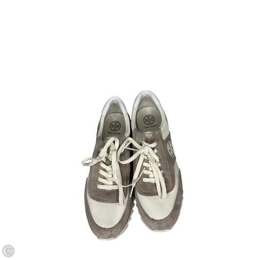 Shoes Designer By Tory Burch In Grey & Tan, Size: 8