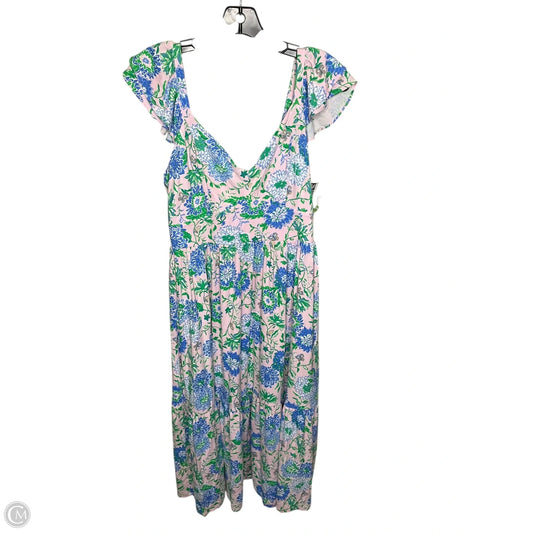 Dress Designer By Lilly Pulitzer In Floral Print, Size: 10