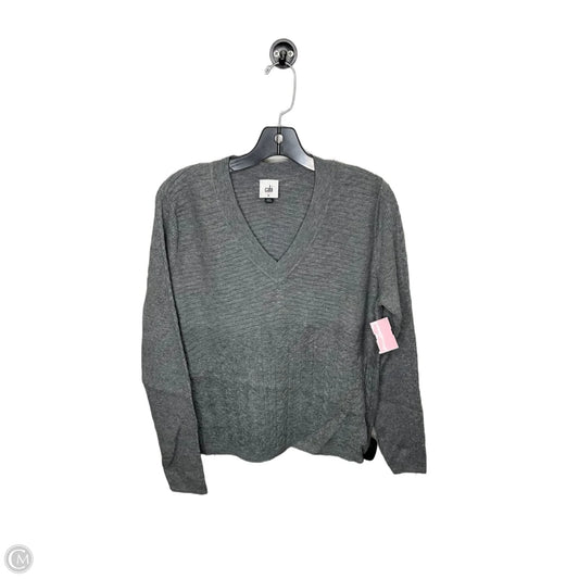 Top Long Sleeve By Cabi In Grey, Size: M