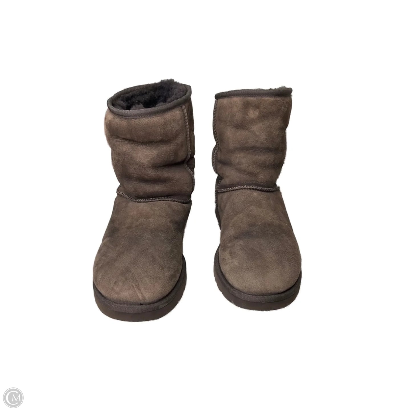 Boots Designer By Ugg In Brown, Size: 9