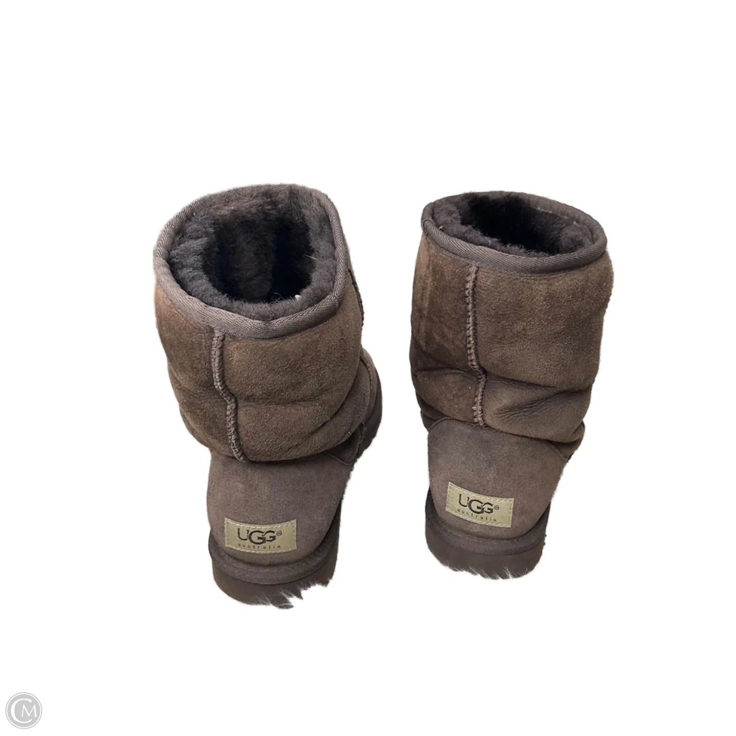 Boots Designer By Ugg In Brown, Size: 9