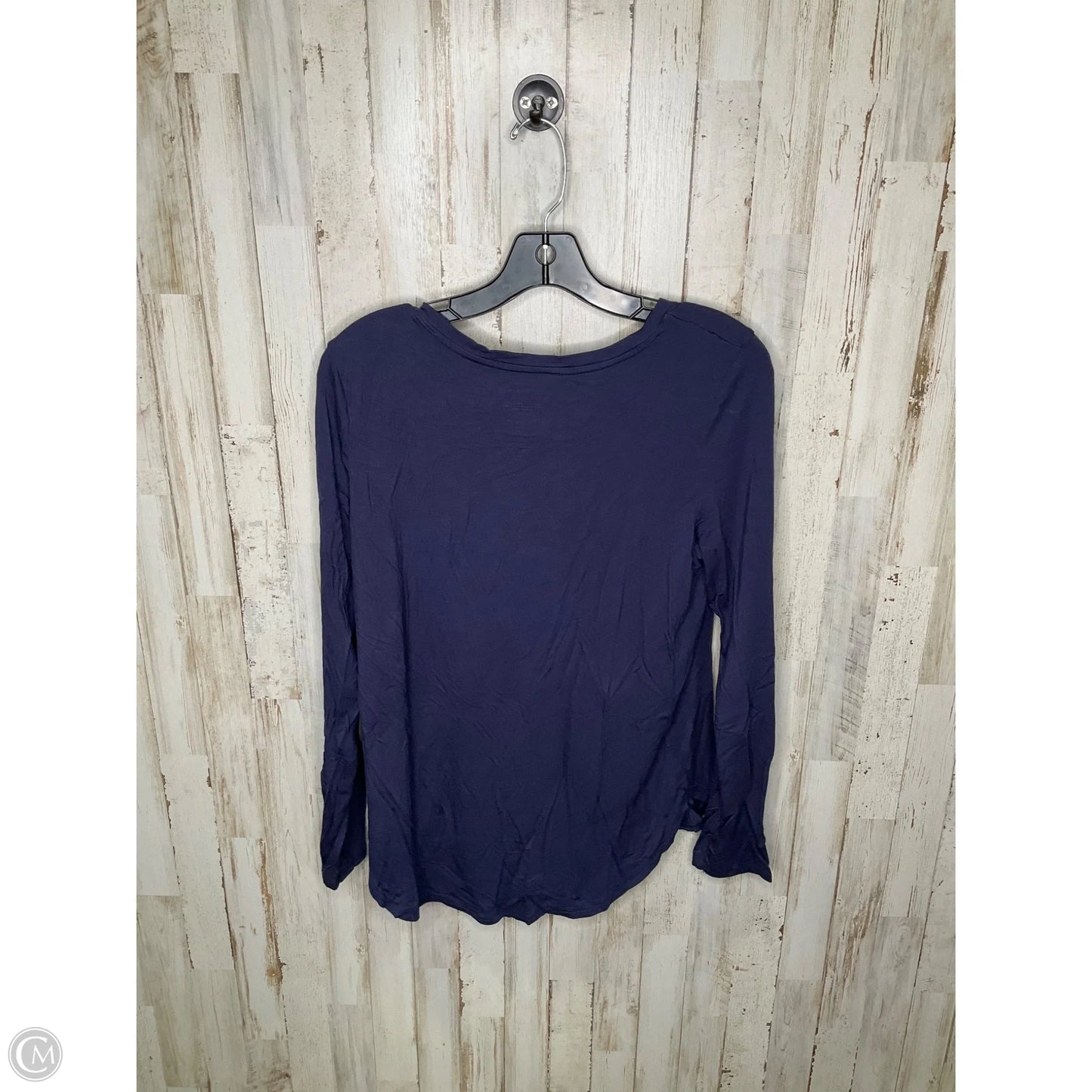 Top Long Sleeve By Tahari By Arthur Levine In Blue, Size: M
