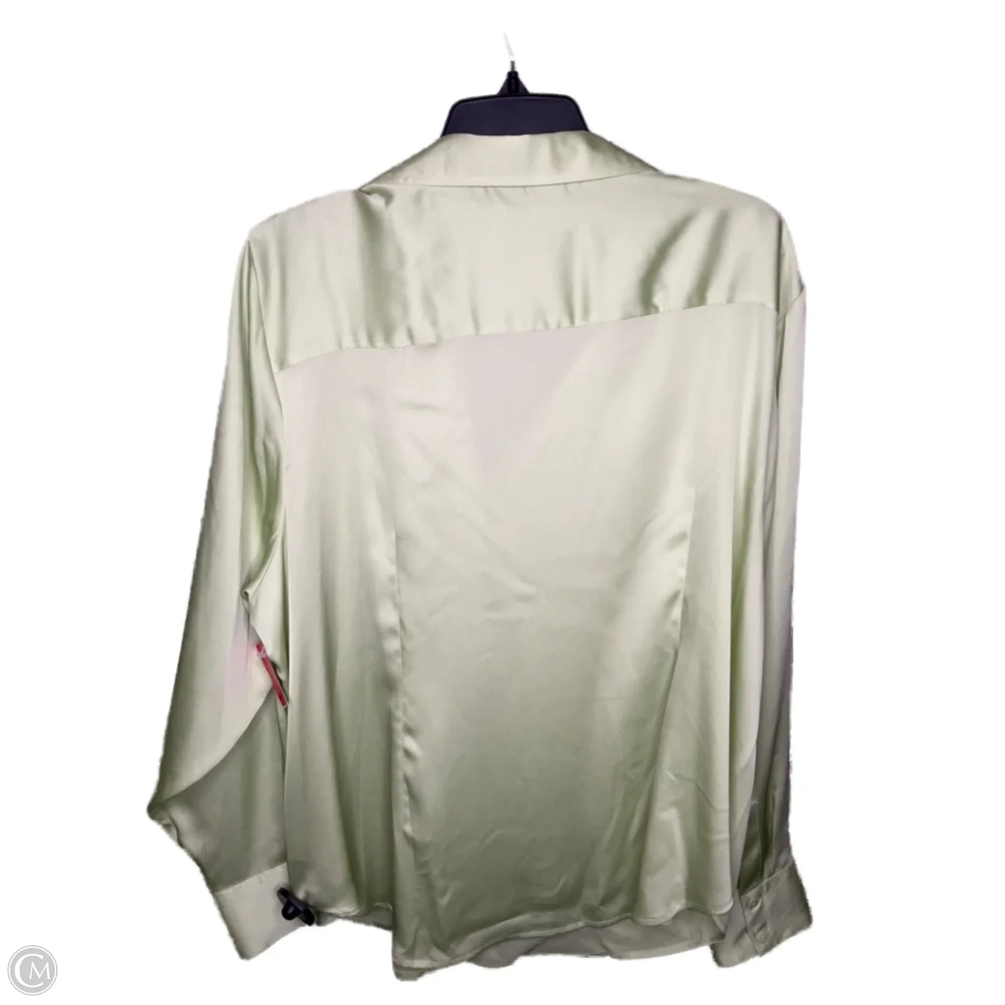 Blouse Long Sleeve By Worthington In Green, Size: 2x