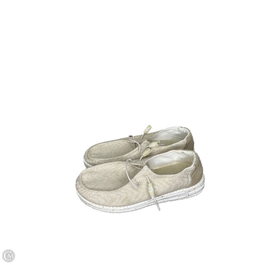 Shoes Sneakers By Hey Dude In Cream, Size: 8