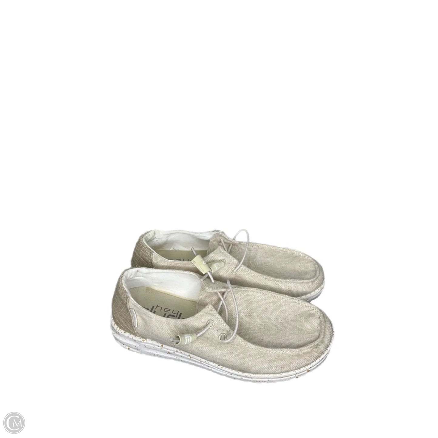 Shoes Sneakers By Hey Dude In Cream, Size: 8