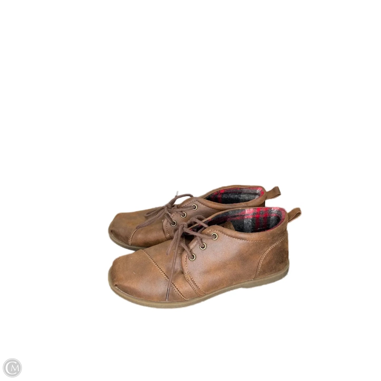 Boots Ankle Flats By Bobs In Brown, Size: 9