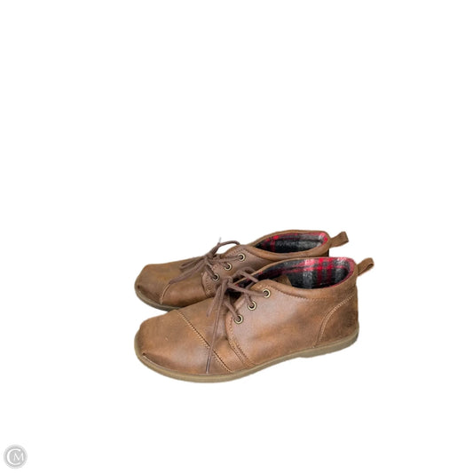 Boots Ankle Flats By Bobs In Brown, Size: 9