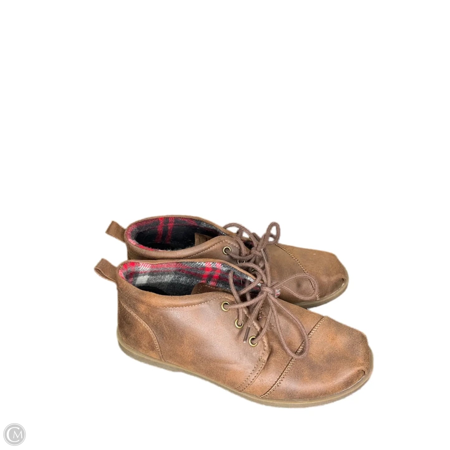 Boots Ankle Flats By Bobs In Brown, Size: 9