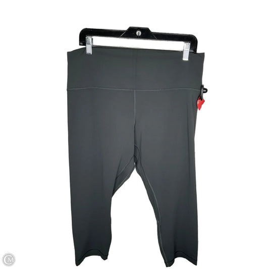 Athletic Leggings Capris By Lululemon In Grey, Size: 16