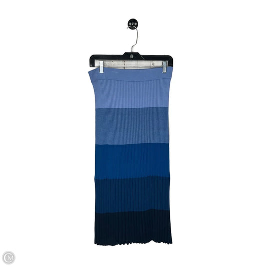 Skirt Maxi By Banana Republic In Blue, Size: M