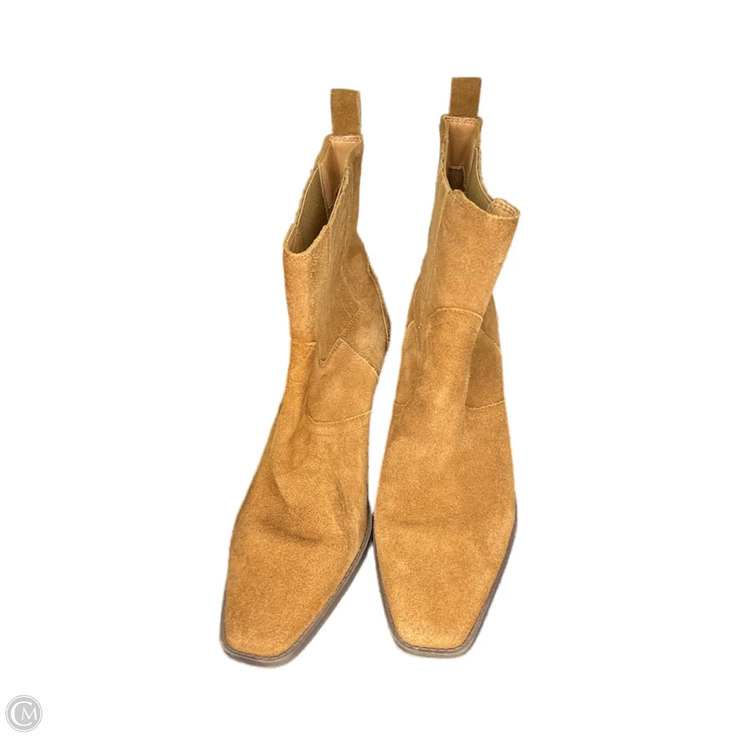 Boots Ankle Heels By Crown Vintage In Brown, Size: 11