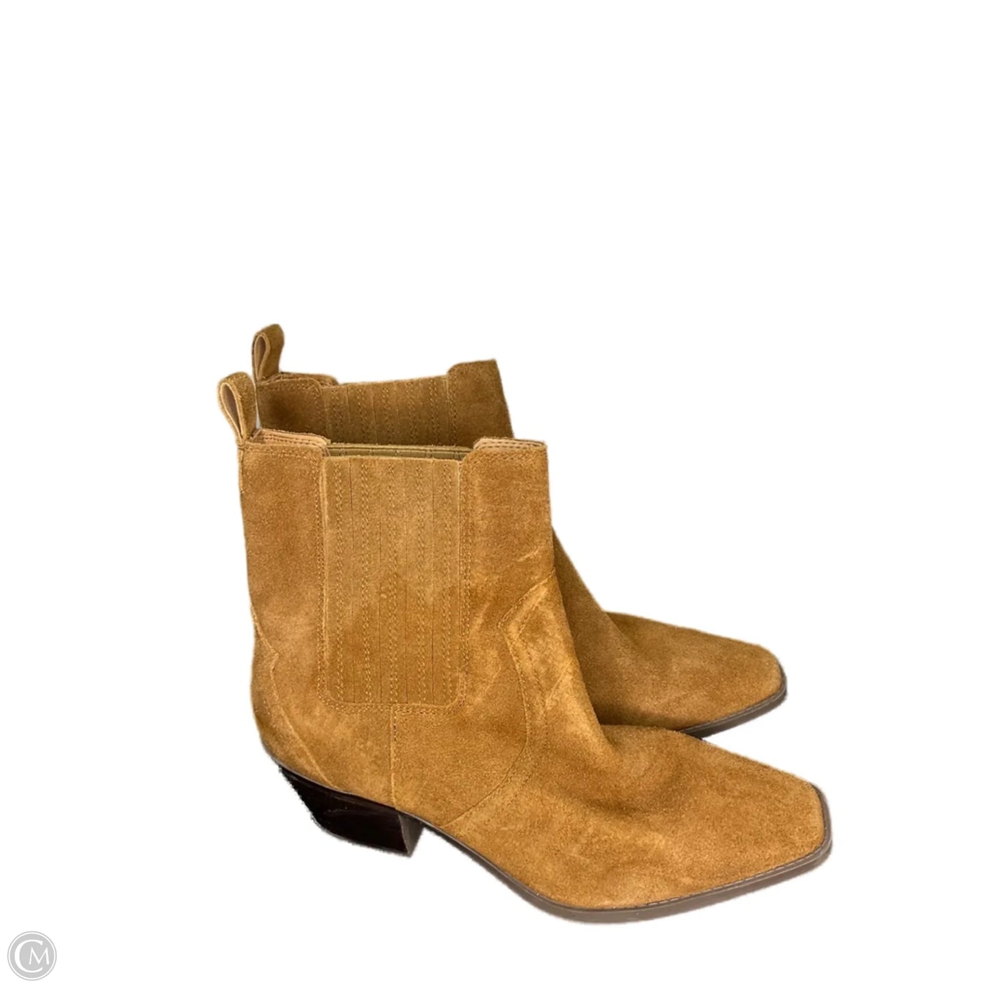 Boots Ankle Heels By Crown Vintage In Brown, Size: 11