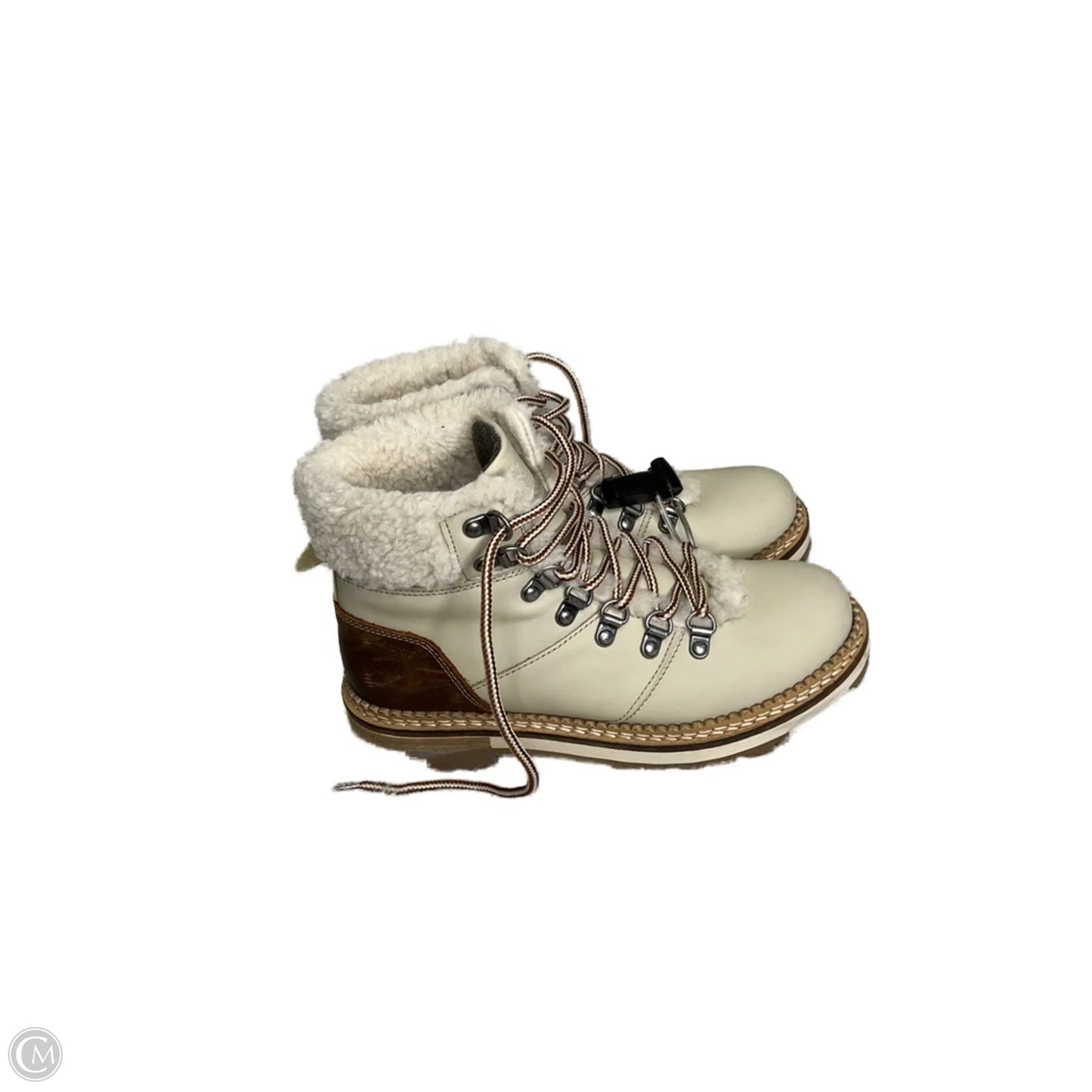 Boots Ankle Flats By Cmc In Cream, Size: 6.5