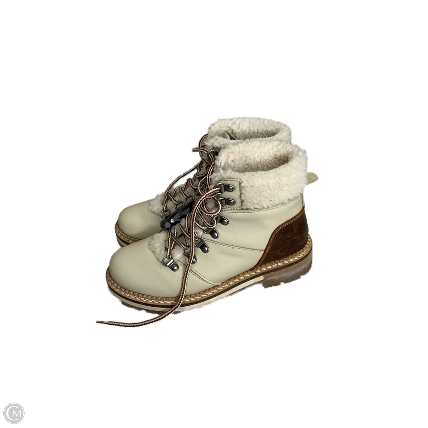 Boots Ankle Flats By Cmc In Cream, Size: 6.5