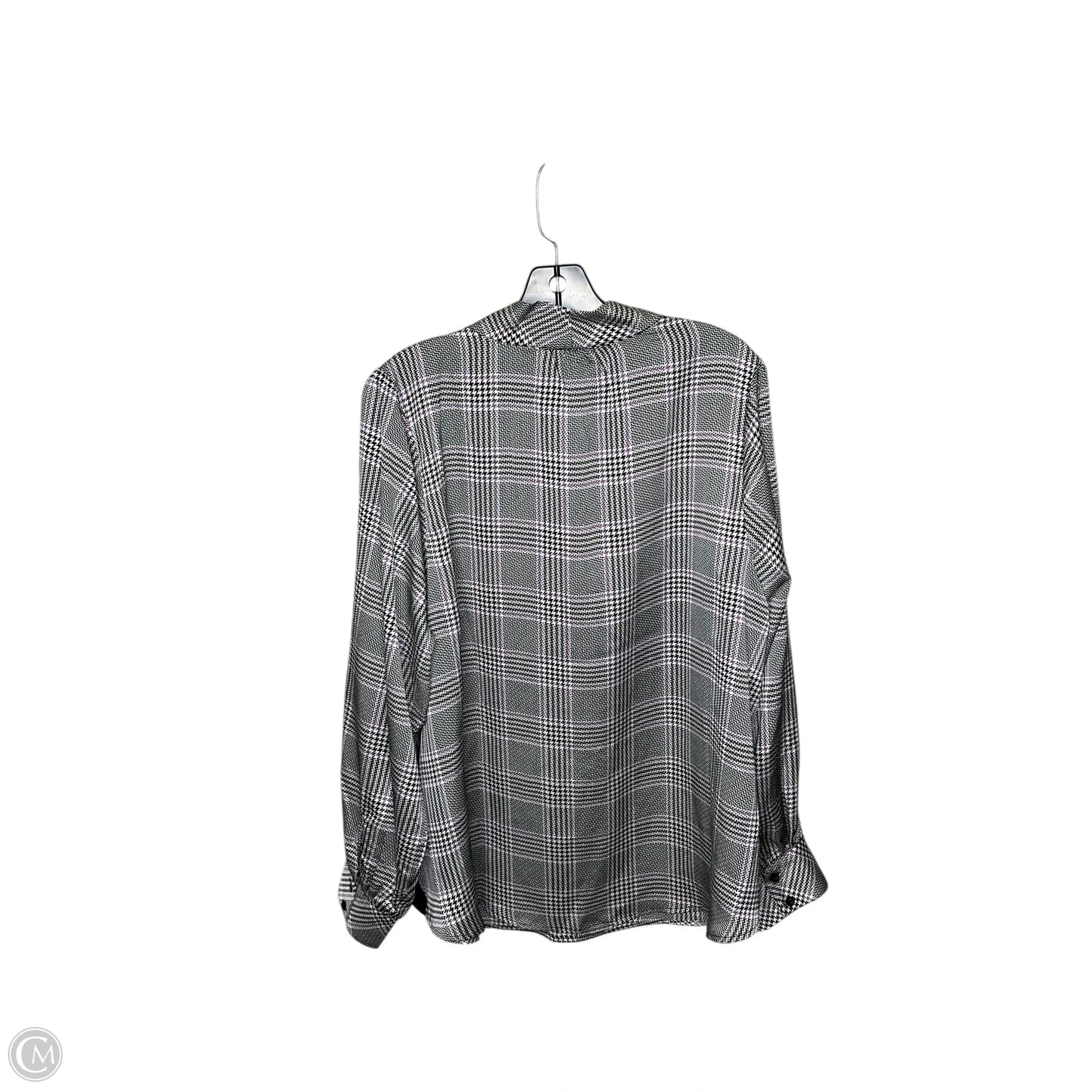 Top Long Sleeve By Torrid In Plaid Pattern, Size: 2x