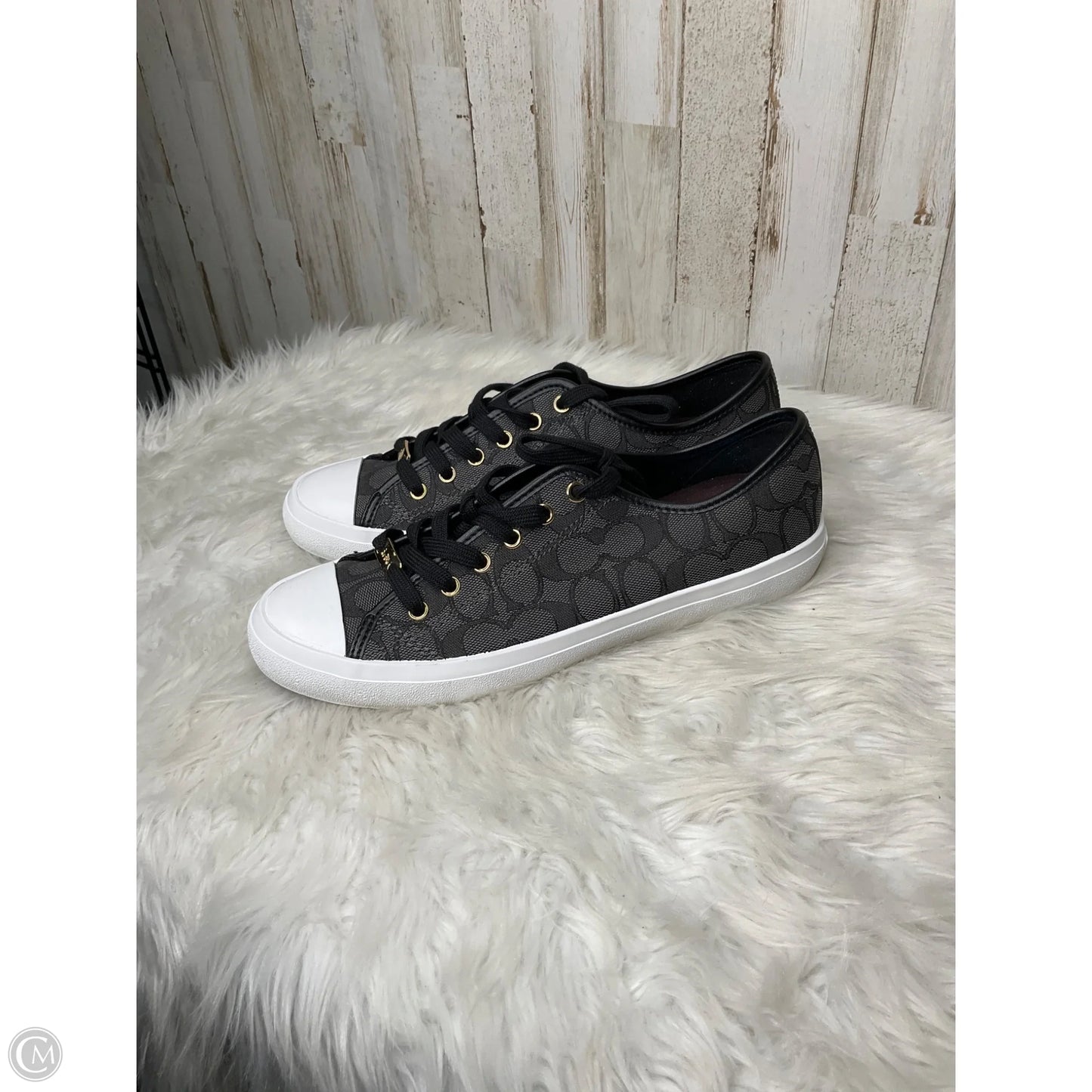 Shoes Designer By Coach In Black, Size: 10