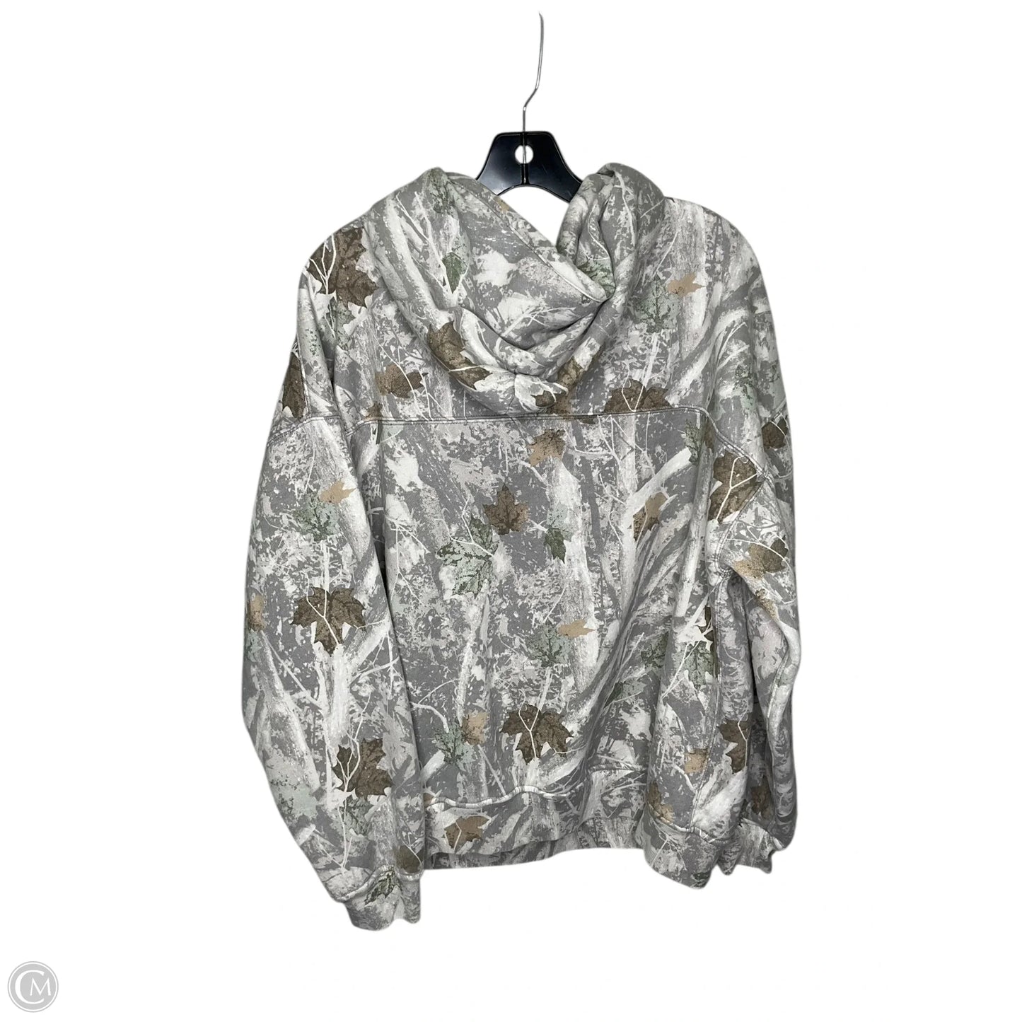 Sweatshirt Hoodie By Abercrombie And Fitch In Camouflage Print, Size: L