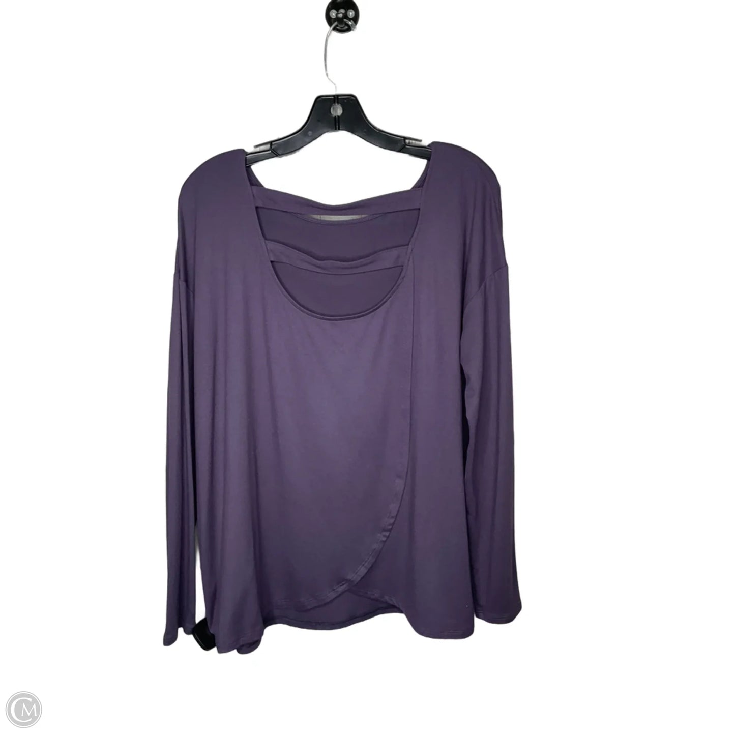 Athletic Top Long Sleeve Crewneck By J. Jill In Purple, Size: M
