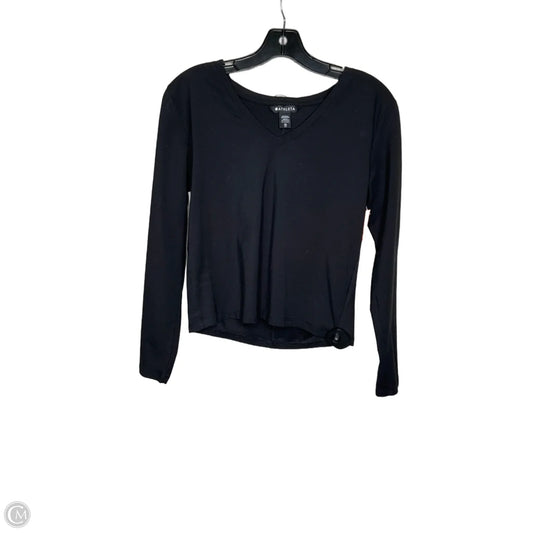 Athletic Top Long Sleeve Crewneck By Athleta In Black, Size: Xs