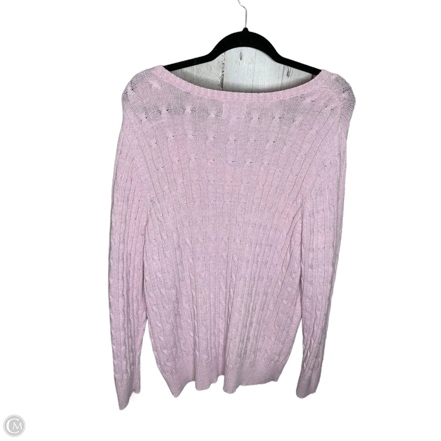 Sweater By St Johns Bay In Pink, Size: 1x