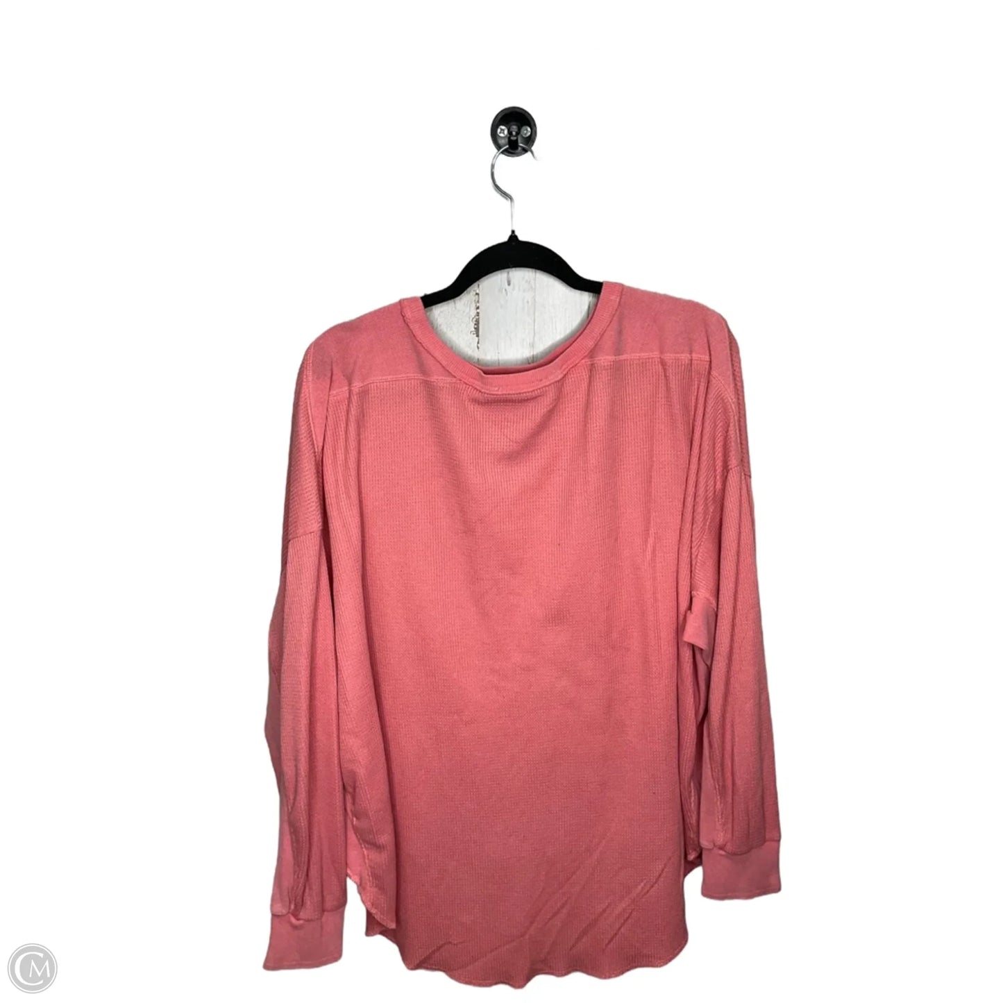 Top Long Sleeve By Peach Love Cream California In Pink, Size: S