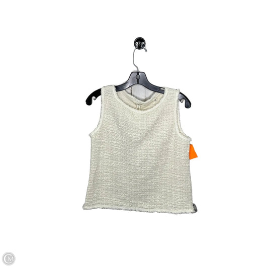 Top Sleeveless By Max Studio In Cream, Size: S