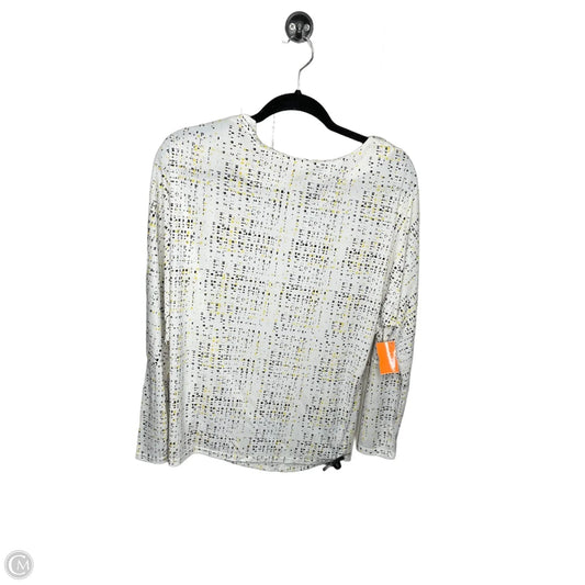 Top Long Sleeve By Worthington In White, Size: M
