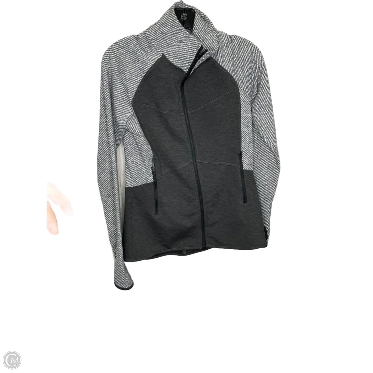 Athletic Jacket By Champion In Grey, Size: M