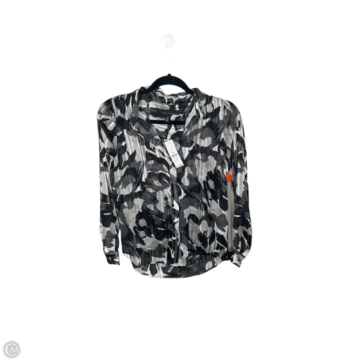 Blouse Long Sleeve By White House Black Market In Black, Size: Xs