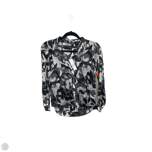 Blouse Long Sleeve By White House Black Market In Black, Size: Xs