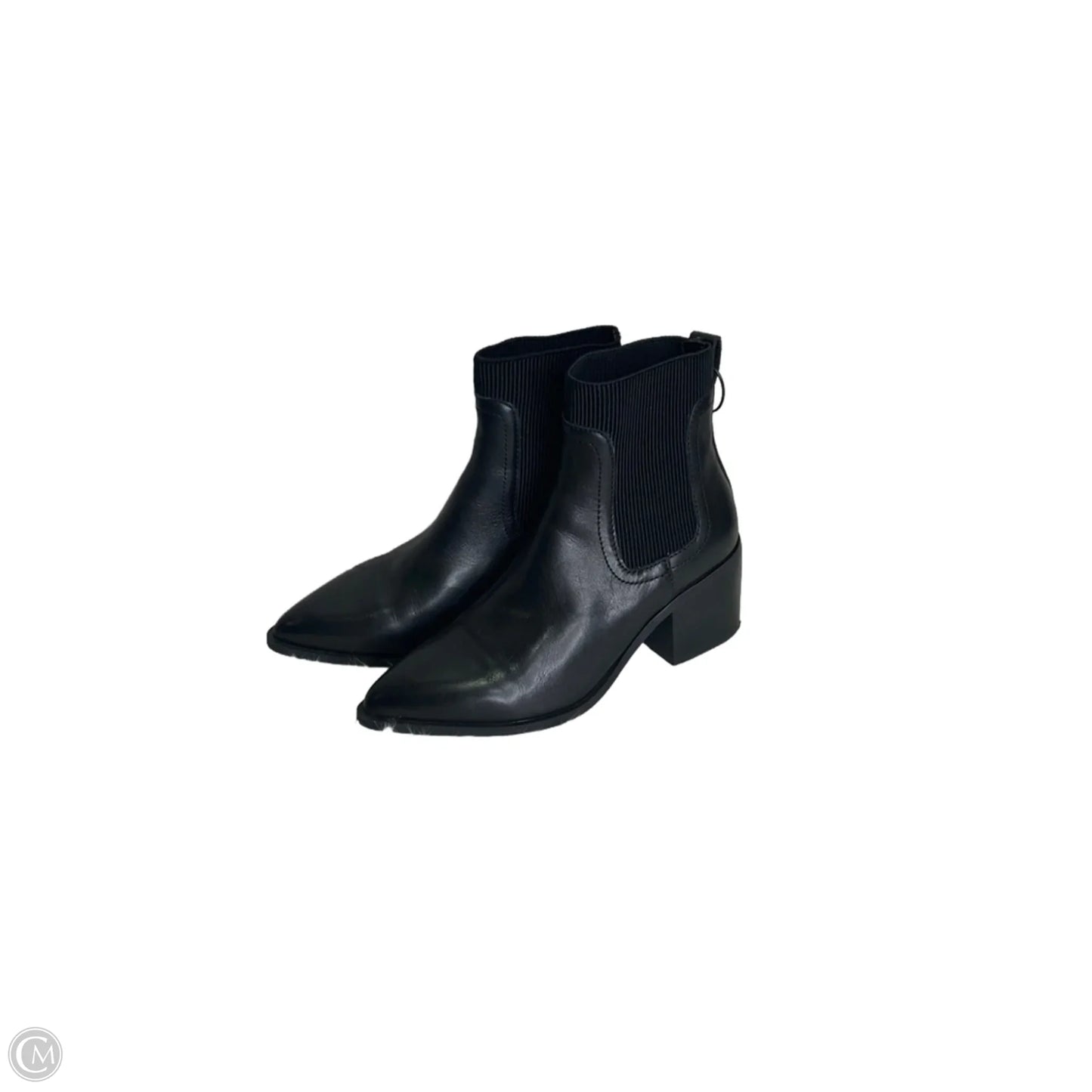 Boots Ankle Heels By Chelsea And Violet In Black, Size: 6.5